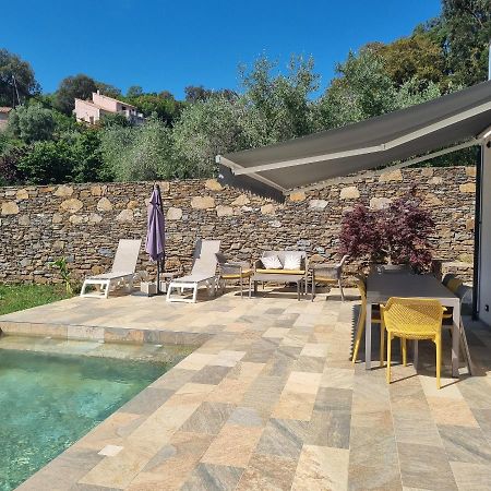 Rez de villa avec piscine, wifi, jardin clôturé Penta di Casinca Exterior foto