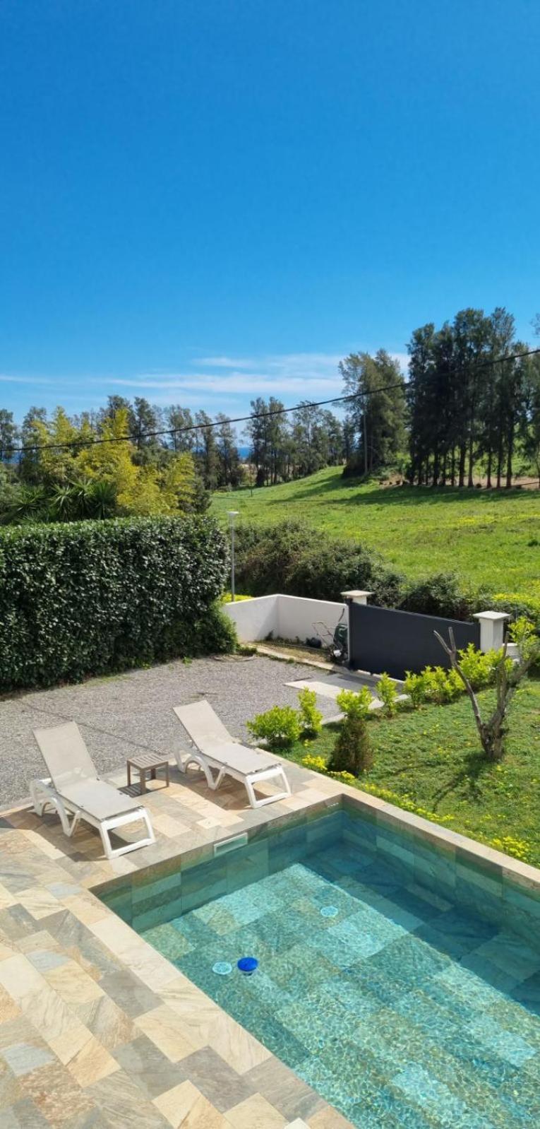 Rez de villa avec piscine, wifi, jardin clôturé Penta di Casinca Exterior foto